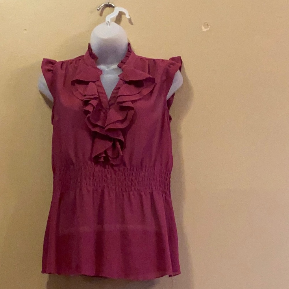 🔴 LAST CHANCE 🔴 Max • Ruffled Sheer Sleeveless Top